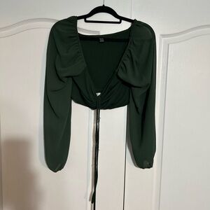Elegant Green Women's Top